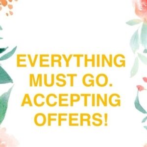 Accepting all reasonable offers!